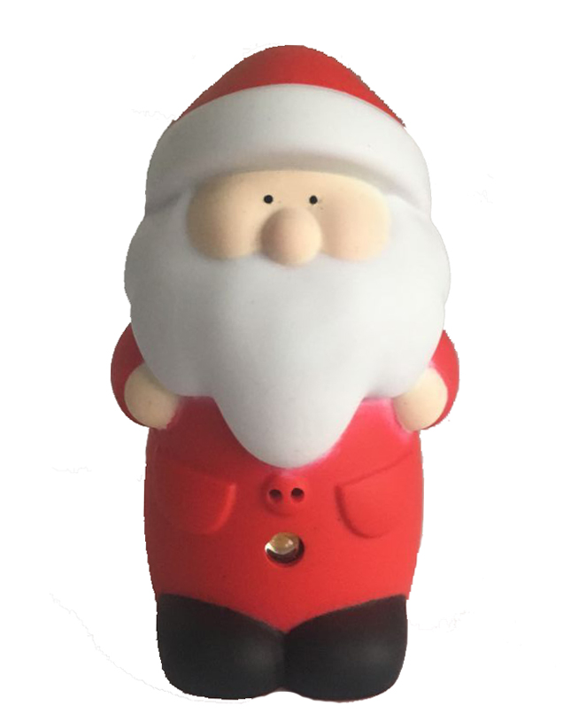 HL2119 圣誕老人 LED發(fā)聲發(fā)光手電鑰匙扣 包包、手機(jī)掛件小禮品