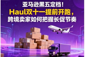 亞馬遜黑五定檔！Haul雙十一提前開跑，跨境賣家如何把握長促節(jié)奏