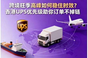 跨境旺季高峰如何穩住時效？香港 UPS 優先級助你訂單不掉鏈
