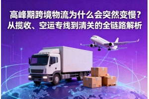 高峰期跨境物流為什么會突然變慢？從攬收、空運專線到清關的全鏈路解析