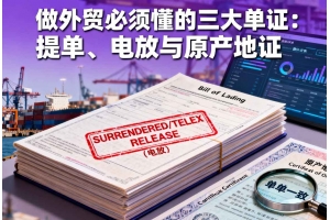 做外貿必須懂的三大單證：提單、電放與原產地證