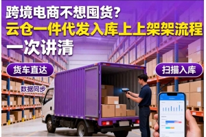 跨境電商不想囤貨？云倉一件代發(fā)入庫上架流程一次講清