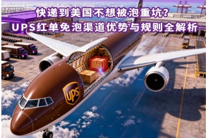 快遞到美國不想被泡重坑？UPS紅單免泡渠道優勢與規則全解析