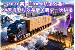 2026英國FBA卡航怎么選？20天提取時效與清關要求一次講透