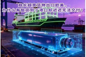 超長超寬貨物出口歐美，為什么有些貨到了港口卻遲遲無法交付？