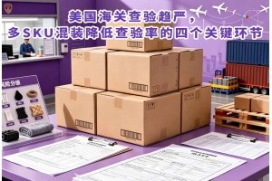 美國海關查驗趨嚴，多SKU混裝降低查驗率的四個關鍵環節