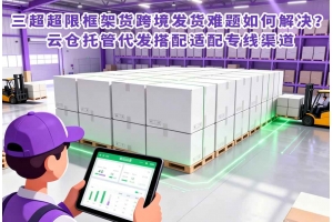 三超超限框架貨跨境發貨難題如何解決？云倉托管代發搭配適配專線渠道