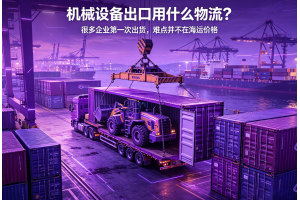 機械設備出口用什么物流？很多企業第一次出貨，難點并不在海運價格