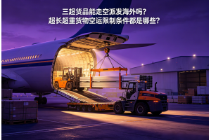 三超貨品能走空派發海外嗎？超長超重貨物空運限制條件都是哪些？