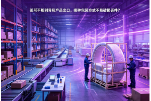 弧形不規則異形產品出口，哪種包裝方式不易破損丟件？