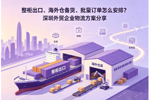 整柜出口、海外倉(cāng)備貨、批量訂單怎么安排？深圳外貿(mào)企業(yè)物流方案分享