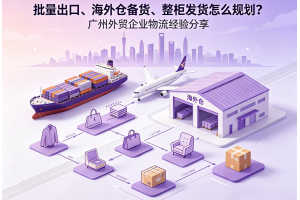 批量出口、海外倉備貨、整柜發貨怎么規劃？廣州外貿企業物流經驗分享