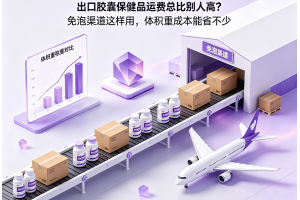 出口膠囊保健品運費總比別人高？免泡渠道這樣用，體積重成本能省不少