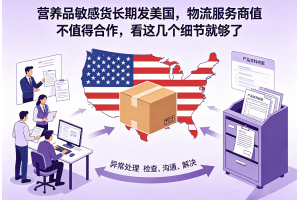 營養品敏感貨長期發美國，物流服務商值不值得合作，看這幾個細節就夠了