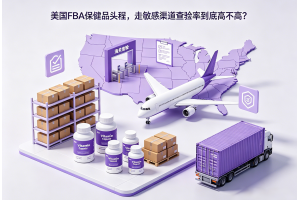 美國FBA保健品頭程，走敏感渠道查驗率到底高不高？