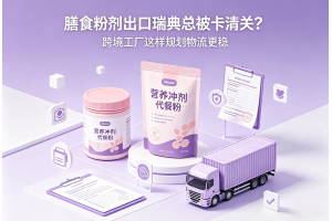 膳食粉劑出口瑞典總被卡清關？跨境工廠這樣規劃物流更穩