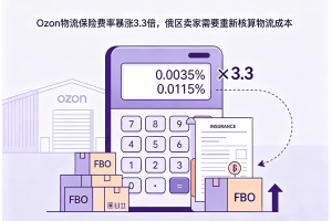 Ozon物流保險費率暴漲3.3倍，俄區賣家需要重新核算物流成本