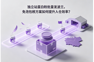 獨立站蛋白粉批量發波蘭，免泡包稅方案如何提升入倉效率？