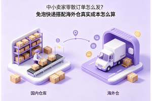 中小賣家零散訂單怎么發？免泡快遞搭配海外倉真實成本怎么算