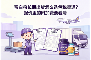 蛋白粉長期出貨怎么選包稅渠道？報價里的附加費要看清