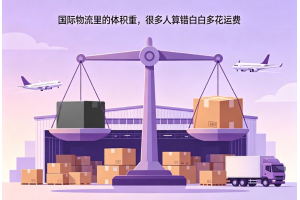 國際物流里的體積重，很多人算錯白白多花運費