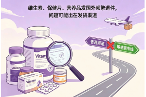 維生素、保健片、營養品發國外頻繁退件，問題可能出在發貨渠道