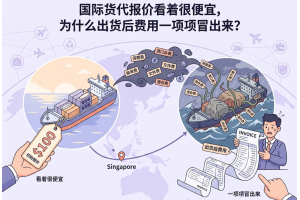 國際貨代報價看著很便宜，為什么出貨后費用一項項冒出來？