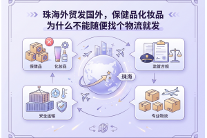 珠海外貿(mào)發(fā)國外，保健品化妝品為什么不能隨便找個物流就發(fā)