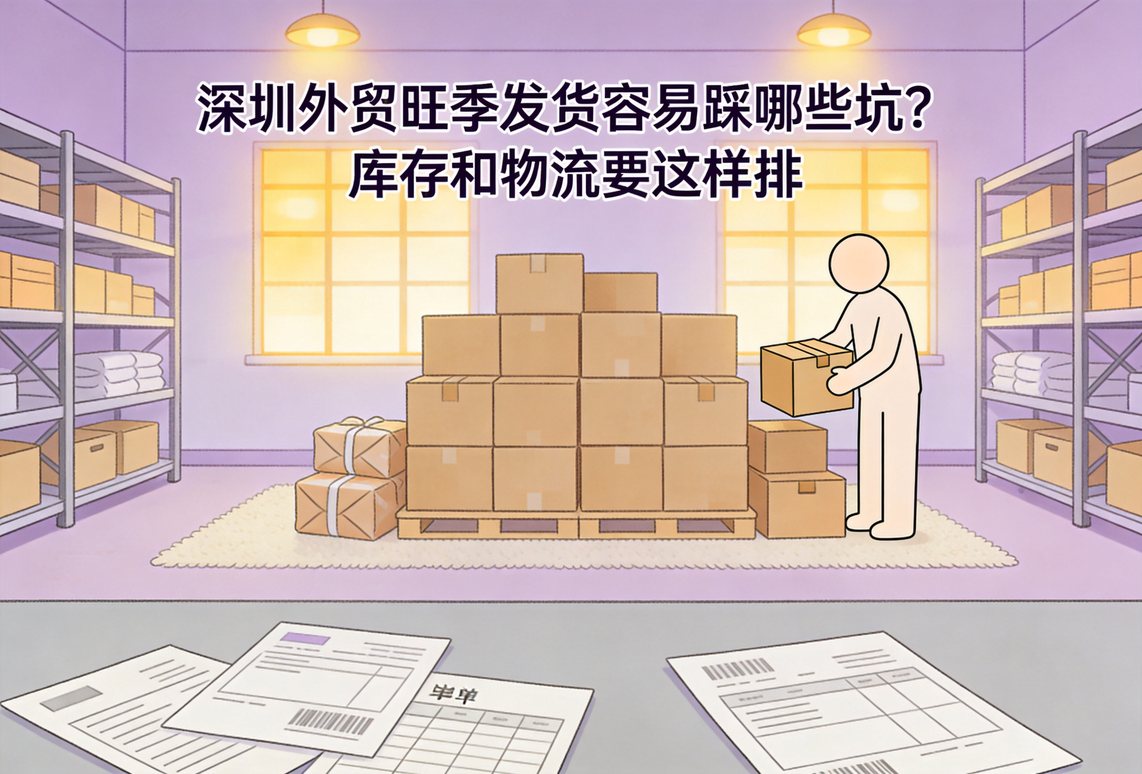 深圳外貿旺季發貨容易踩哪些坑？庫存和物流要這樣排